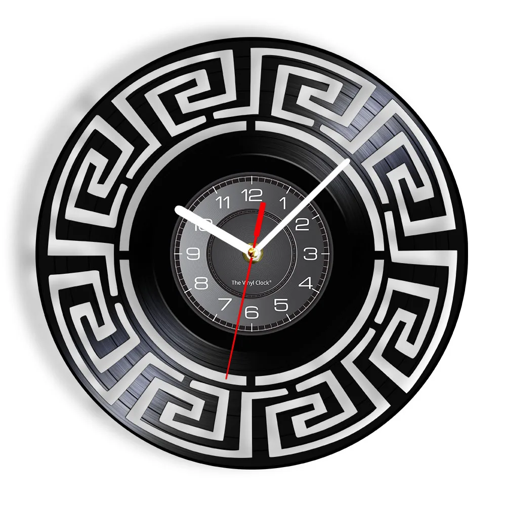 Labyrinth Mystery Vintage Vinyl Record Wall Clock Maze Abstract Home Decor Silent Modern Delusion Timepieces For Office Man Cave