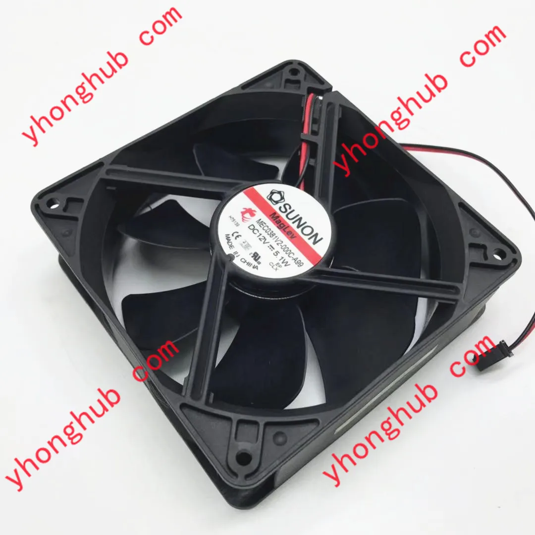 

SUNON MEC0381V2-000C-A99 DC 12V 5.1W 120x120x38mm Server Cooling Fan