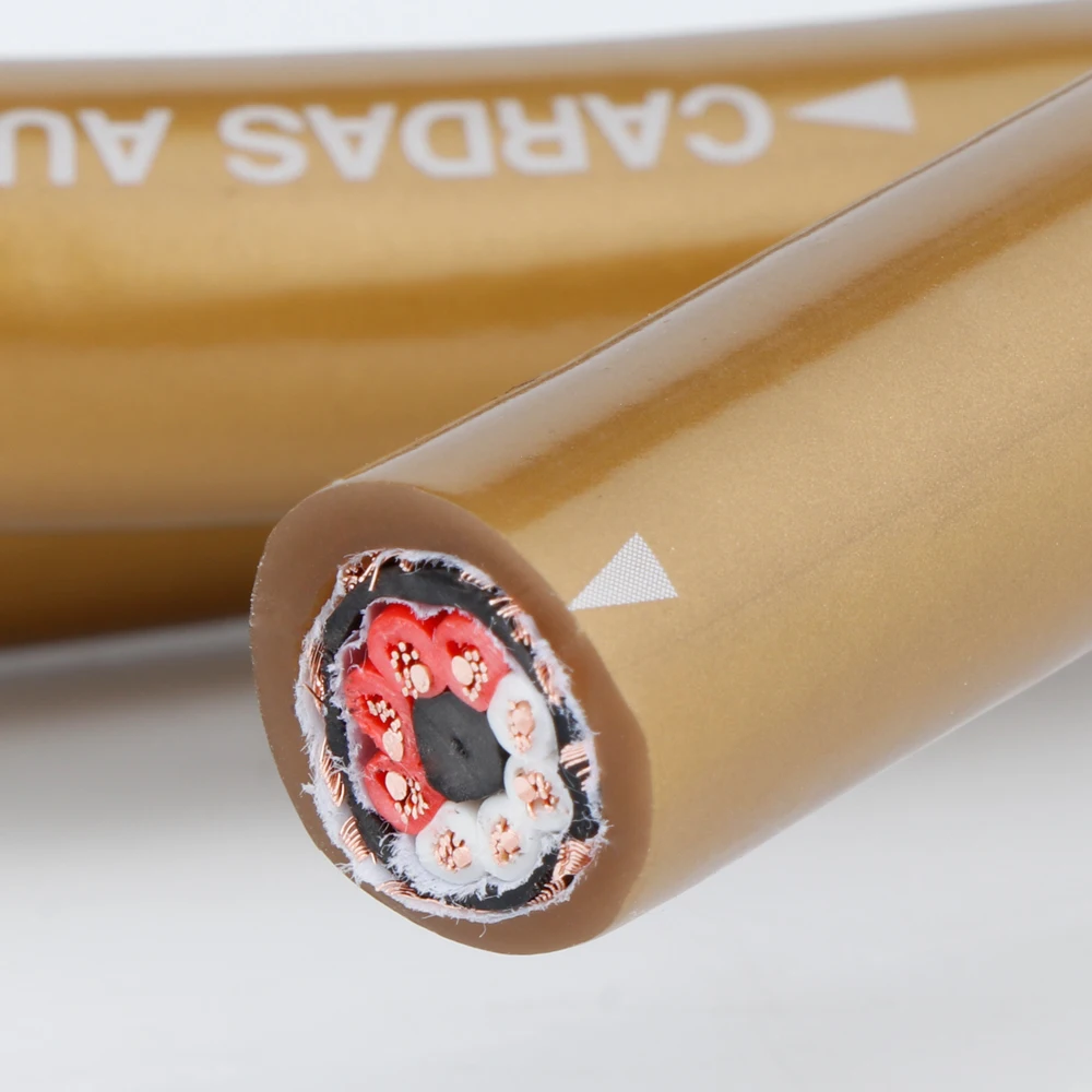 Cardas-cable de altavoz Hexlink serie Golden Five 5-C 8Core OCC Copper, cable de altavoz DIY, cable de audio a granel