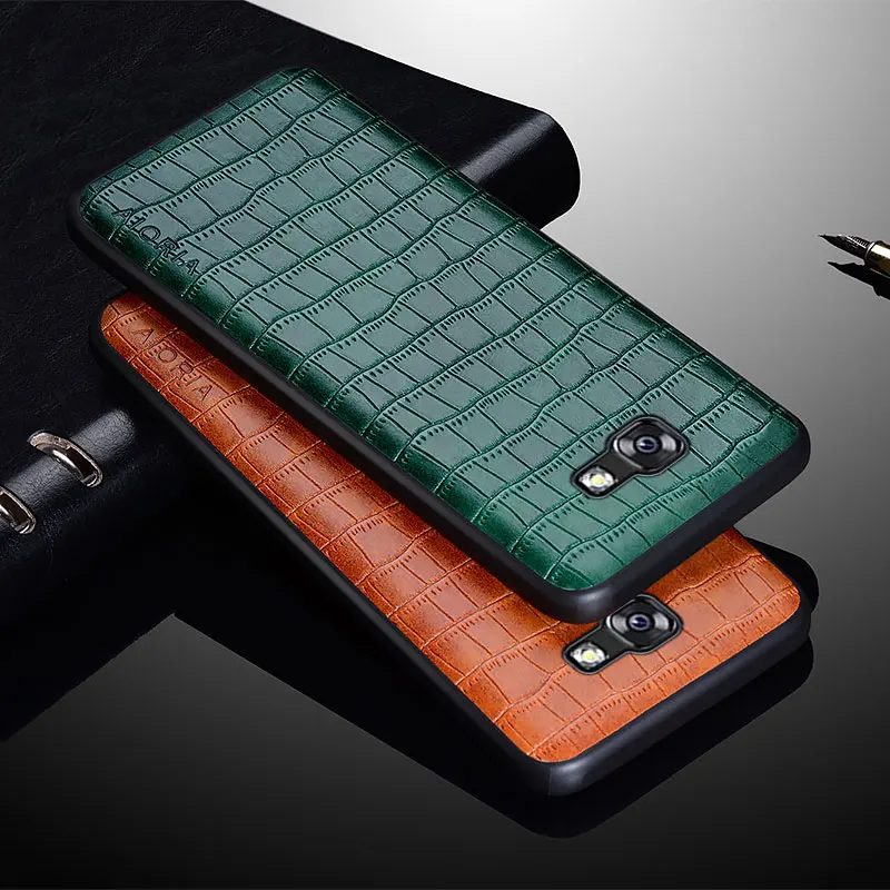 Luxury Crocodile Leather Case For Samsung galaxy A5 2017 A520 A520F Slim Fit Premium Back Cover for samsung A5 2017 phone case