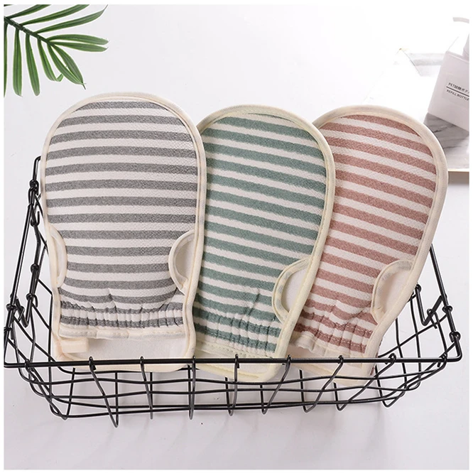 10pcs practical Clean body Exfoliating Mitt Scrub Glove Preparation Shower Scrub Gloves Body Facial Massage Mitt Bathroom tool