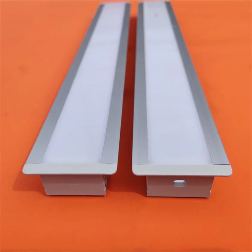 1m/pcs Free Shipping recessed Powder Coating Silver Aluminum Square Hollow Tube Catalogue Aluminium Profile