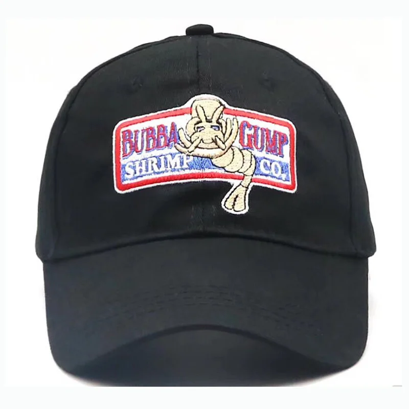 Verstelbare Bubba Gump Baseball Cap Garnalen Hoed Bos Gump Kostuum Hoeden Geborduurde Hoed Voor Hallowen Kostuum