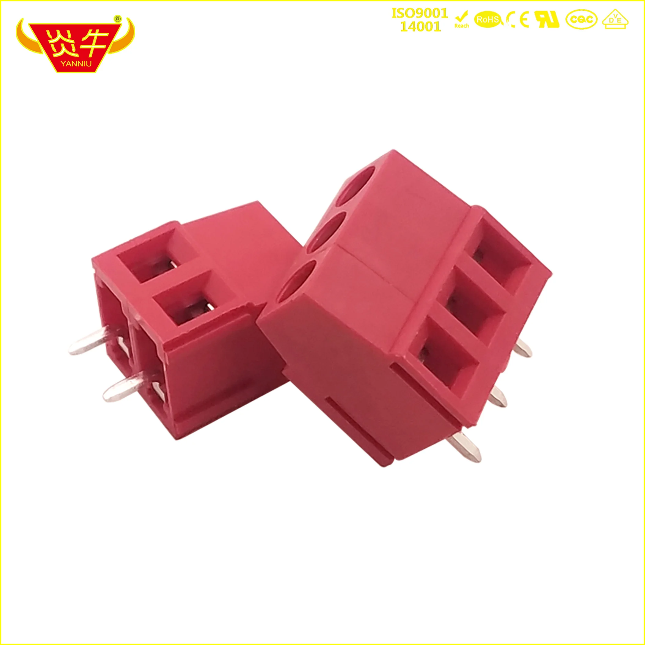 

50Pcs 5.08mm KF128 DG500 DG128 2P 3P RED PCB Terminals 2PIN 3PIN MKDS 1,5/ 2 - 1715022 MKDS 1,5/ 3-5,08 - 1715734 YANNIU