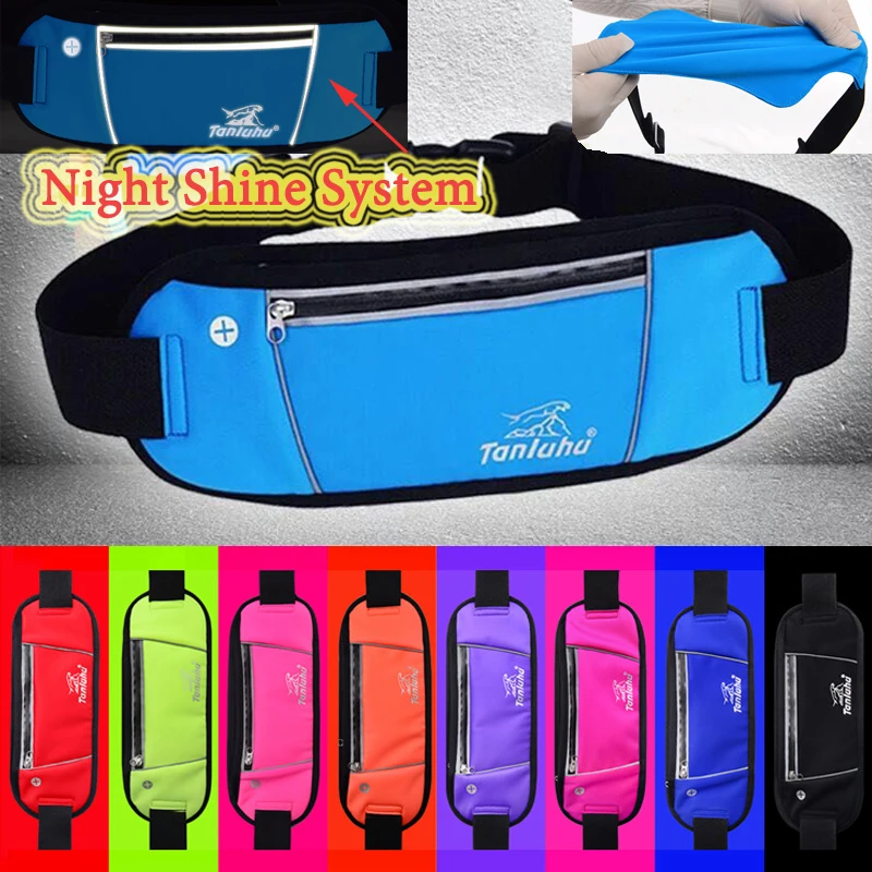 Waterproof Sports Pack Belt Bag Anti-theft Slim Running Cell Phone Chest Waist Fanny Bag