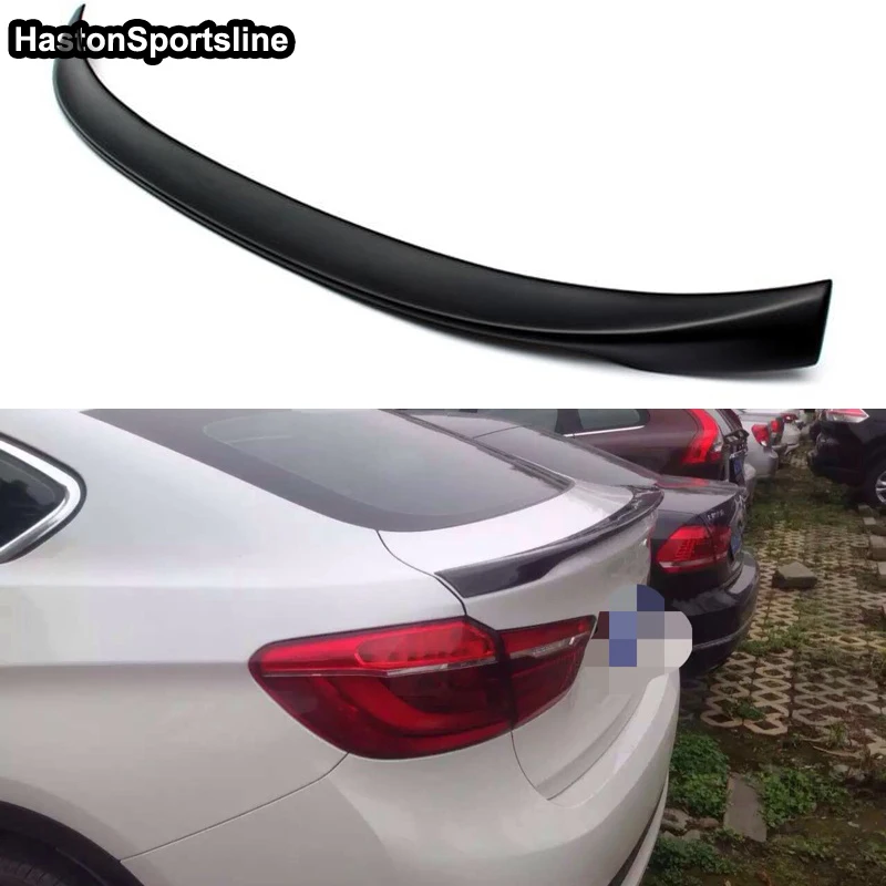 

For BMW X6 F16 Exterior Parts Rear Trunk Spoiler Car Wing MP Style Unpainted Primer 2014-2016