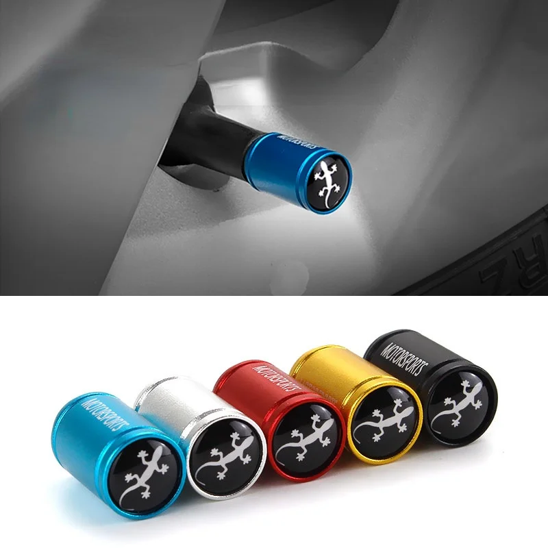 

4 Pcs Gecko Car Tire Valve Cap Wheel Air Stem Cover Universal for Mitsubishi Nissan Audi A4 B6 S6 Seat BMW Opel Dodge Dust-proof