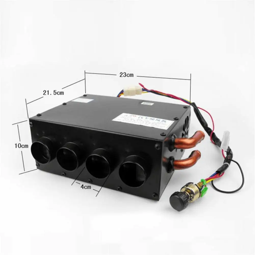 범용 휴대용 자동차 난방 냉각 히터, 성에 제거, 자동차 밴 히터, 4 홀, 12V, 24V, 80W