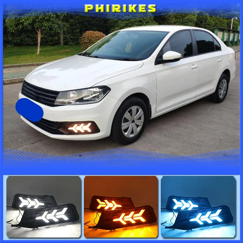 

For Volkswagen Santana Headlight 2016 Headlights LED Headlamp day running light DRL daytime light Head Lamp