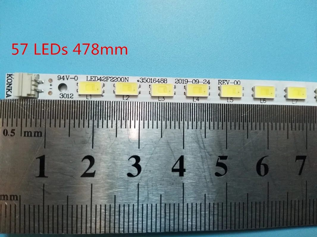 

2piece/lot FOR konka LED42F2200NE LED42F2200N Article lamp 35016489 37020153 V420H2-P01 1piece=57LED 478MM 100%NEW