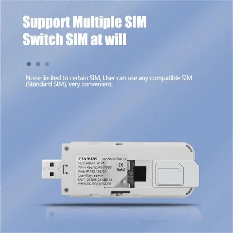 Imagem -02 - Wifi Roteador Usb Lte Sim Cartão Modem Dongle Desbloqueado sem Fio Wi-fi Rede Acesso Hotspot Móvel Carro Vara 150mbps 3g 4g