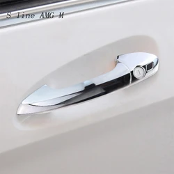 Car Styling Outer Door Bowl Handle Sticker Cover For Mercedes Benz GLK CLA B C E Class W204 W246 W212 X204 W166 W117 Accessories