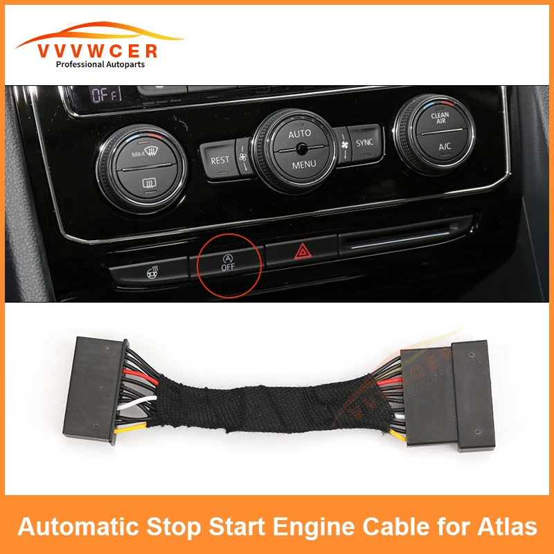 

for VW Atlas Automatic Stop Start Engine System Off Device Control Sensor Plug Stop Cancel Cable