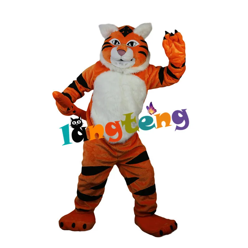 Costumes de mascotte tigre Orange 798, animaux de dessin animé pour adultes, vacances Cosplay