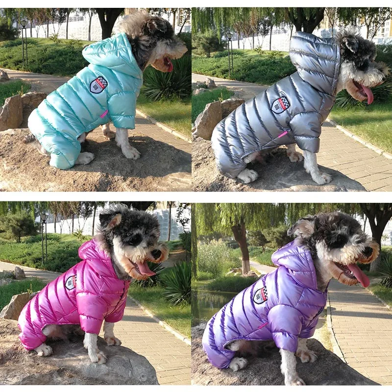 Winter Dog Clothes For Small Dogs Pet Warm Down jacket XS/XXL Waterproof Fabric Coat Overalls For Chihuahua French bulldog Coats