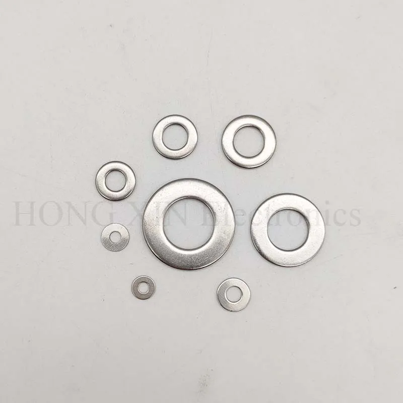 550 Stuks Platte Ringen Voor Schroeven 304 Rvs Metric Washer Assortiment Kit Metalen Ringen Set M2 M2.5 M3 M4 m5 M6 M8