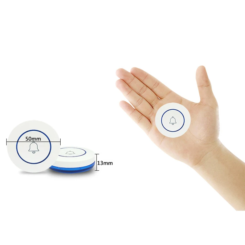 جرس باب متصل M6 ، لاسلكي ، مع زر ، خارجي ، إنذار ، ذكي ، wi-fi ، للمنزل ، 433