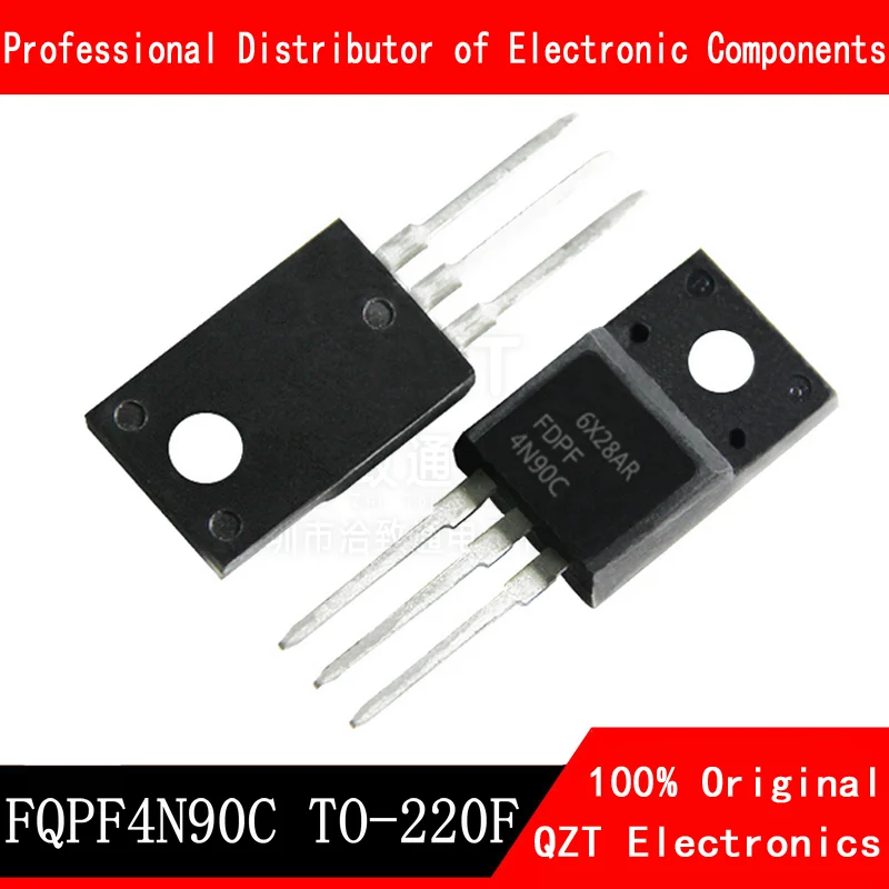 10 teile/los FQPF4N90C TO-220F 4N90 4N90C N-Kanal MOSFET neue original Auf Lager