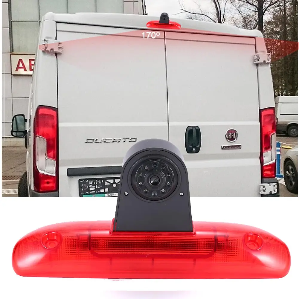 Câmera de visão traseira de carro HD para Fiat Ducato 244 Bus Kasten / Peugeot Boxer Citroen Jumper Relay Bremsleuchte
