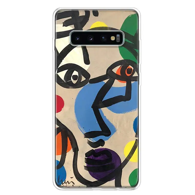 Picasso abstract Art painting Soft Soft Phone Case for Samsung Galaxy A51 A71 A41 A31 A21S A11 A10 A20E A30 A40 A50 A70 A6 A7 A8