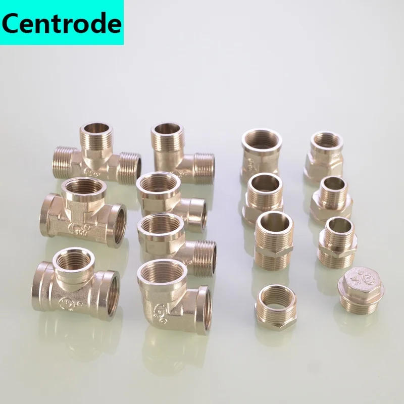 Encaixes para tubos 3/4 em cobre, juntas de galvanização 1/2 em-3/4 em fio interno e externo, redutor de cotovelo direto