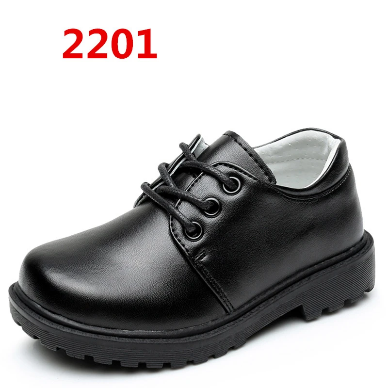 Children leather shoes boys real cowhide black shoes primary and middle school students performance etiquette shoes