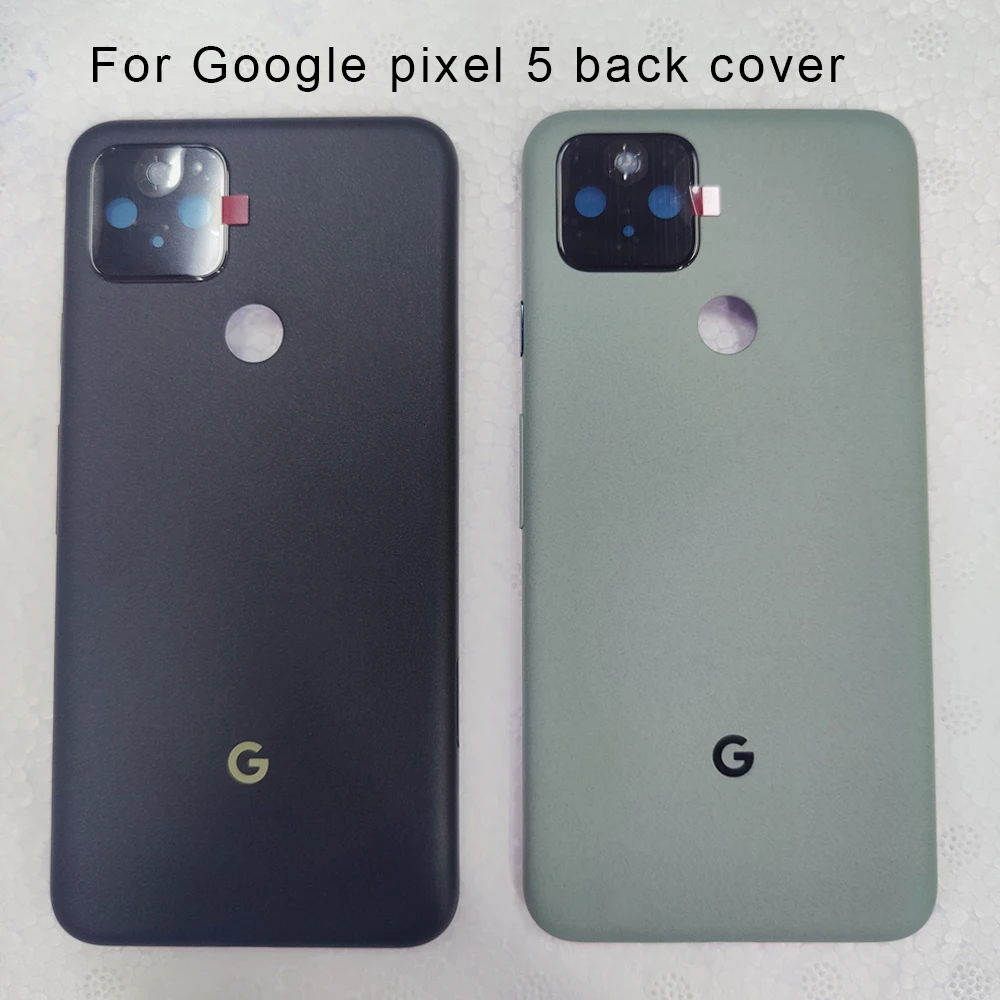 

6.0" back cover For Google Pixel 5 Battery Cover Door Back Housing Rear Case Pixel 5 Battery Door With Camera Lens Replacement