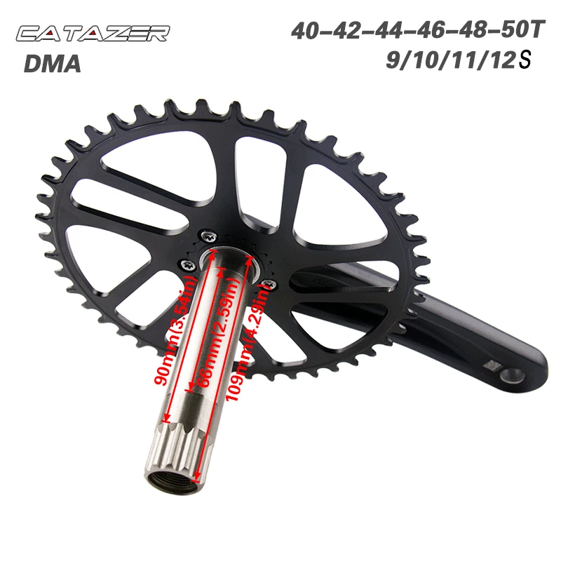 

Road Bike Crank 9/10/11/12S 170/172.5mm Crank 40/42/44/46/48/50T GXP Chainring and BB Bottom bracket Bicycle crankset