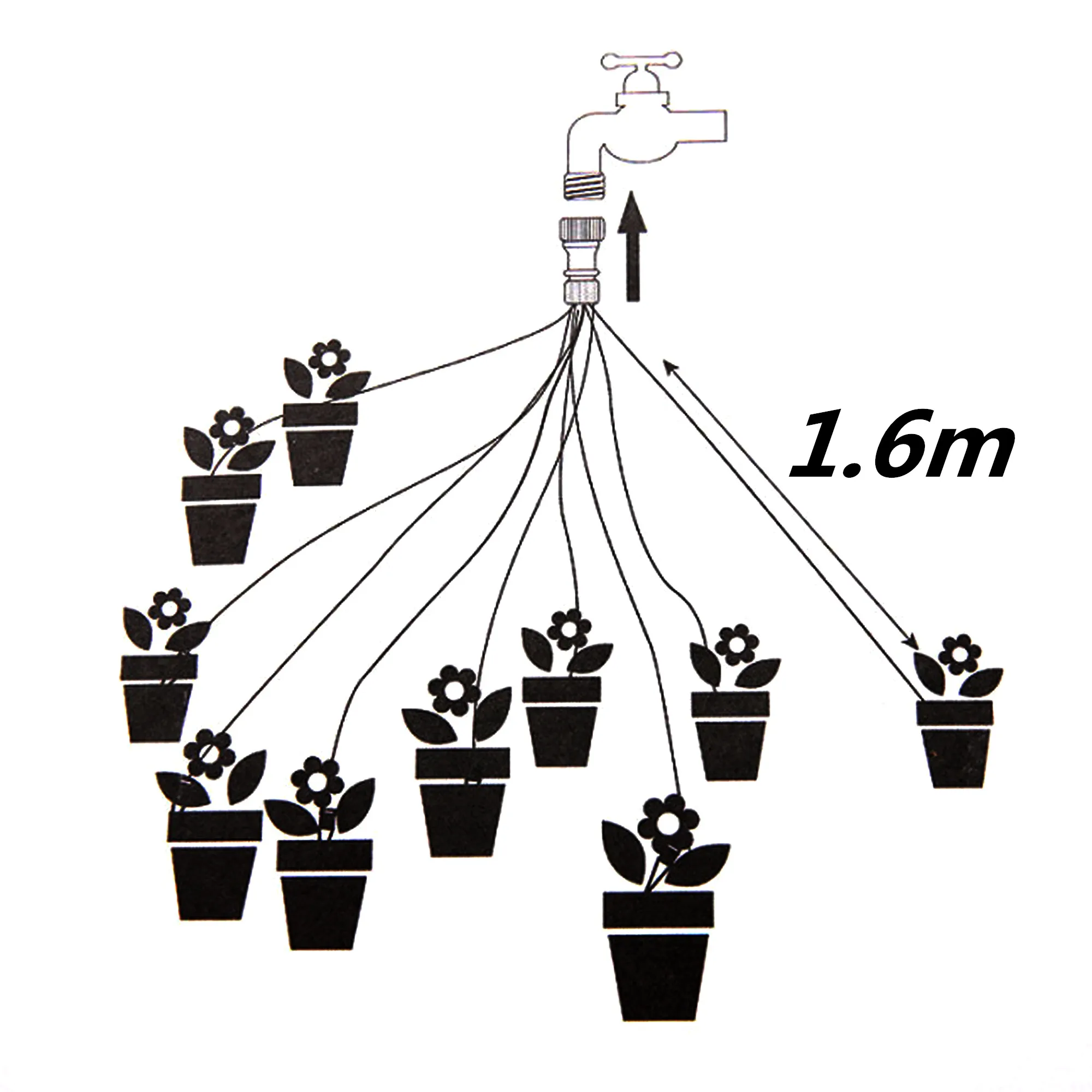 Kit di irrigazione automatica da giardino 10 pezzi freccia gocciolatore giardino serra vaso di fiori dispositivo di irrigazione irrigatori a