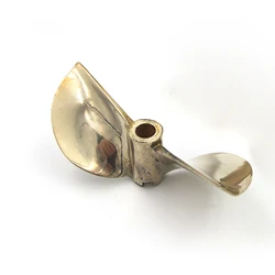 Pitch 1.6 Diameter 76mm Copper Propeller 6.35mm 1/4