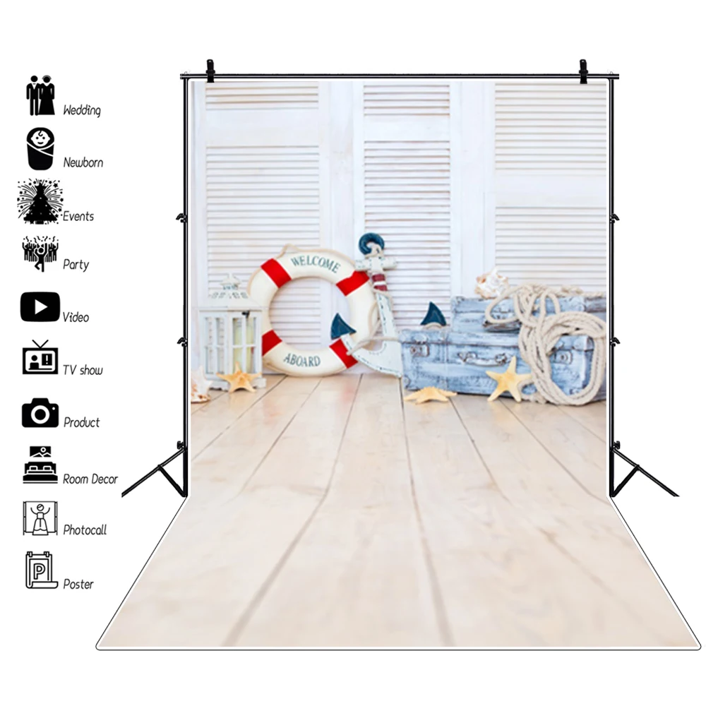 Pirate Schiff Geburtstag Kulissen Für Fotografie Welt Karte Party Baby Kind Foto Dekoration Hintergründe Photo Studio