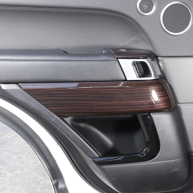 For Landrover Range Rover Sport RR Sport 2014-2020 Carbon Fiber Style ABS Plastic Inner Door Decoration Cover Trim Accessories