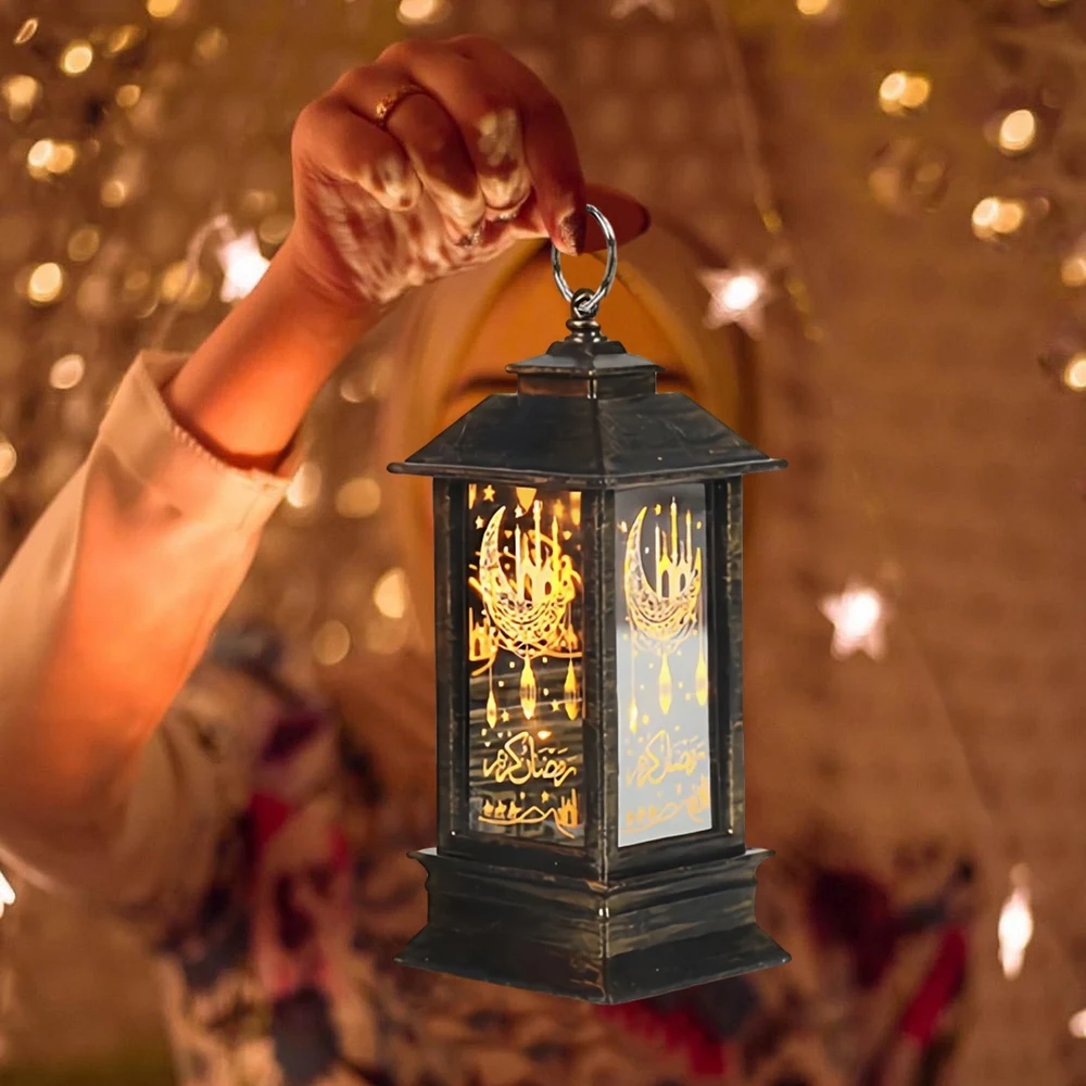 Eid Hang lanterns 라마단 장식 멀티 패턴 Eid Al-Adha Lam 무슬림 이드 무바라크 축제 홈 인테리어 빈티지 스타일 초롱