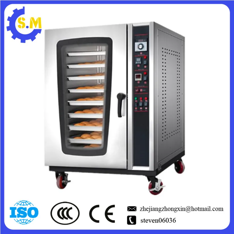 8layers 8plates hot air oven Food oven Baking equipment in bakery 16trays electric Rotary Ovens