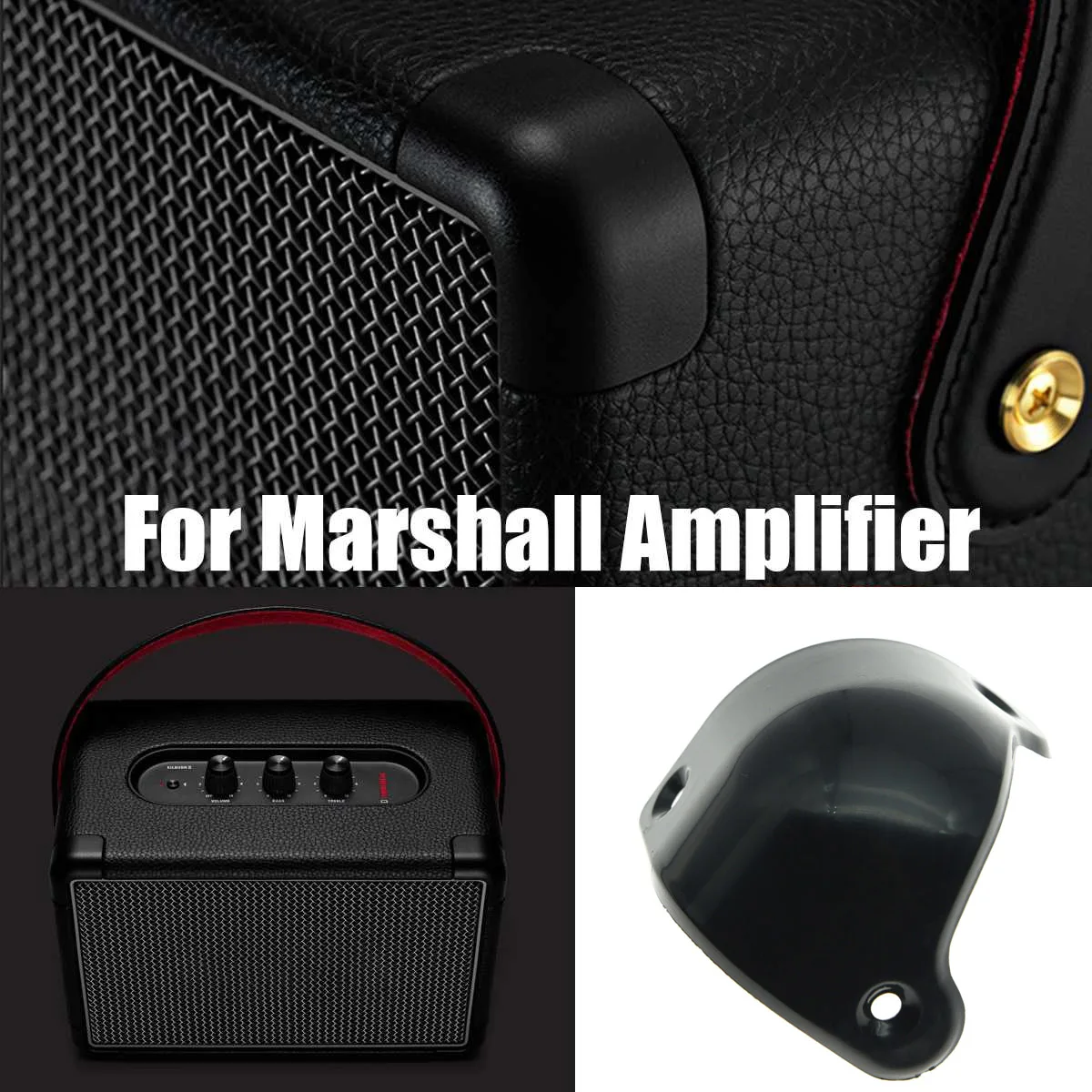 4pcs Black Guitar AMP Speaker Cabinet Corner Protectors Guitar Amplifier Corner Protector for Marshall MG Amplifier Front Corner