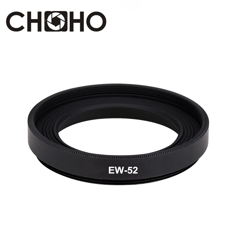 For Canon EW-52 EW52 EW52 52mm Lens Hood Screw Camera Lente Accessories for Canon EOS RF 35mm F1.8 MACRO IS STM