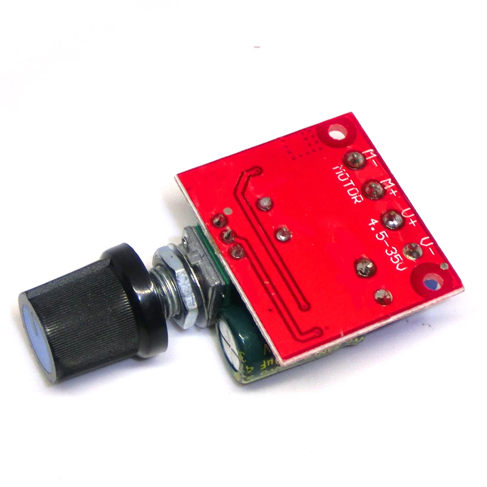 Mini 5A 90W PWM 12V DC Motor Speed Controller Module DC-DC 4.5V-35V Adjustable Speed Regulator Control Governor Switch 24V