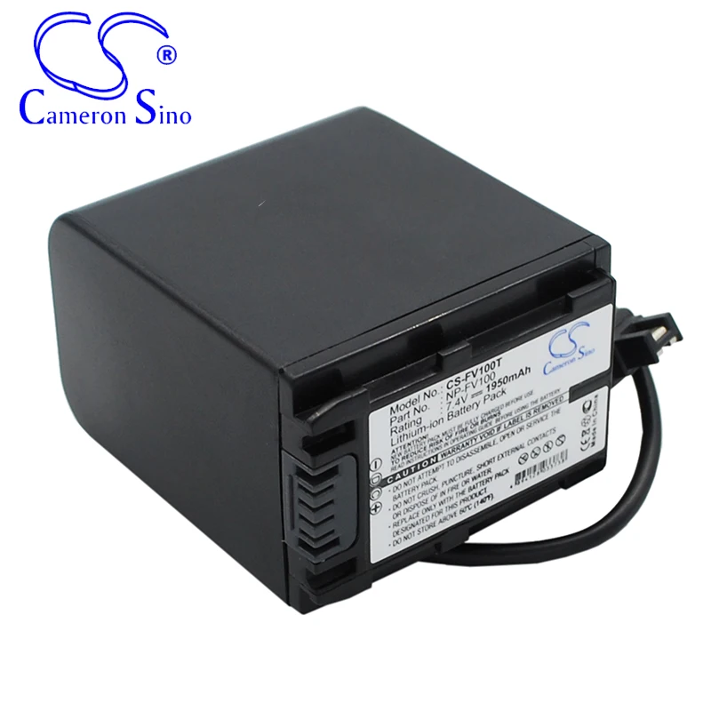 CameronSino Battery for Sony HDR-TG1 HDR-TG3E HDR-TG5 DSC-HX1 DSLR-A230 DSLR-A330 fits Sony NP-FV100 Digital camera Batteries