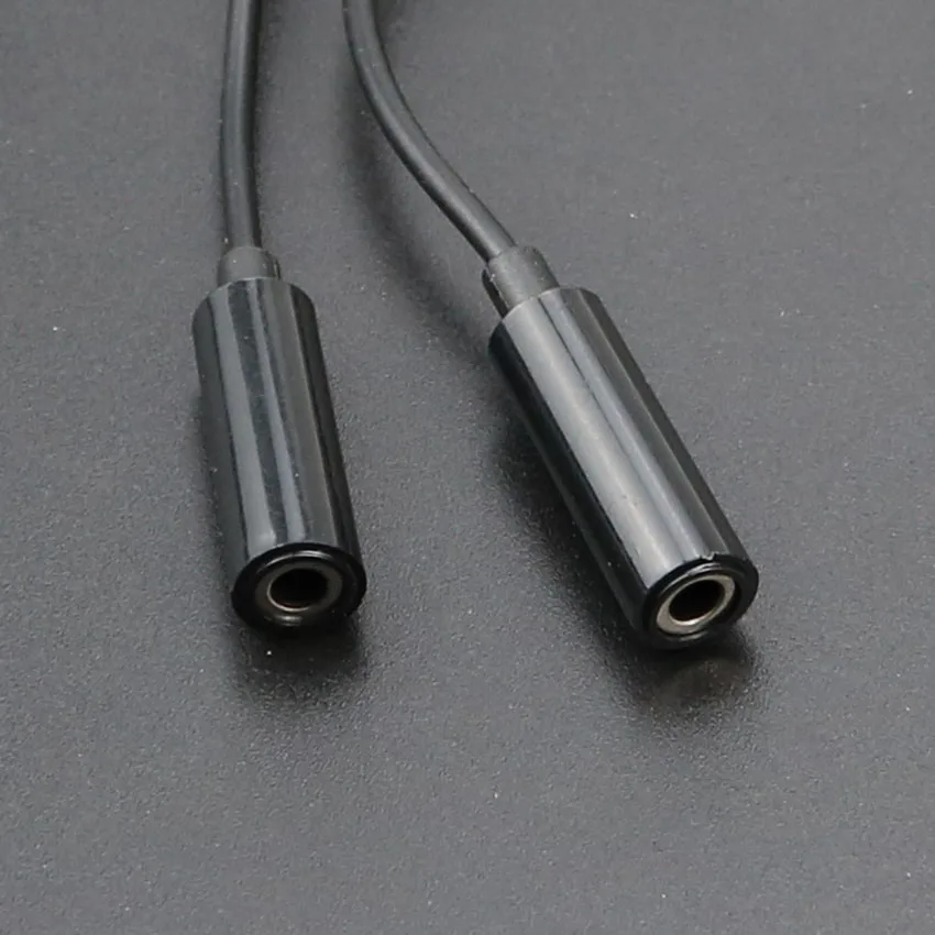 YuXi 3.5mm Jack Audio Cable Headphone+Mic Audio Splitter Male to Female Aux Extension Adapter Cable Cord for Computer PC image 2
