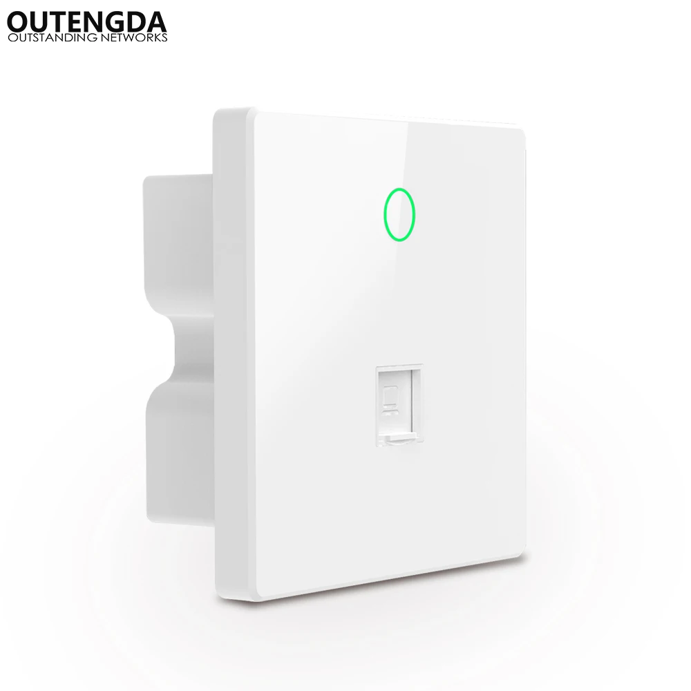 Enrutador Wifi de pared 802.11AC de 750Mbps, punto de acceso inalámbrico para interiores, alimentación por Ethernet(802.3af PoE in) con salida de datos LAN