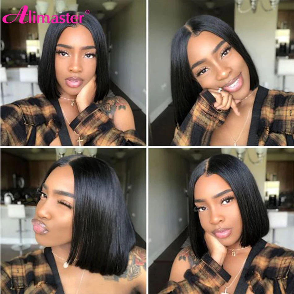 Short Bob Wig U Part Wig Human Hair Straight Human Hair Wigs For Women Human Hair Glueless Full Machine Cheap Human Hair Wigs