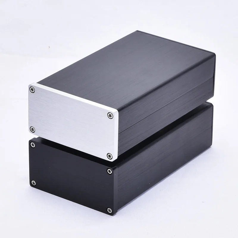 W92 H47 D158 Anodized Aluminum DAC Preamplifier Chassis AMP Shell Case DIY Box Preamp Amplifier Housing Rear Stage PSU