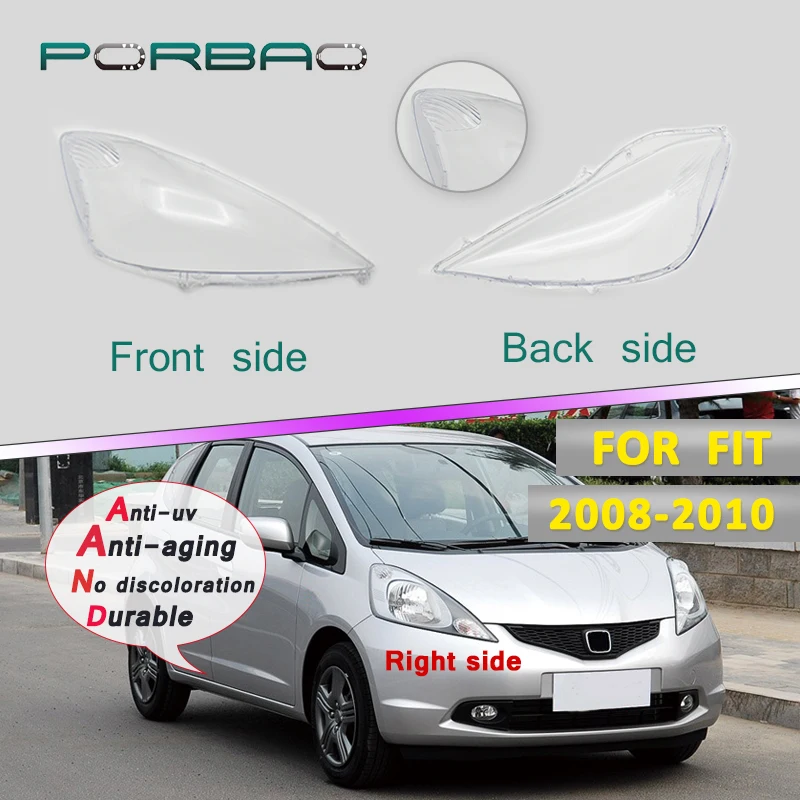 

Прозрачная стеклянная крышка для объектива передней фары для Honda FIT JAZZ 2008 2009