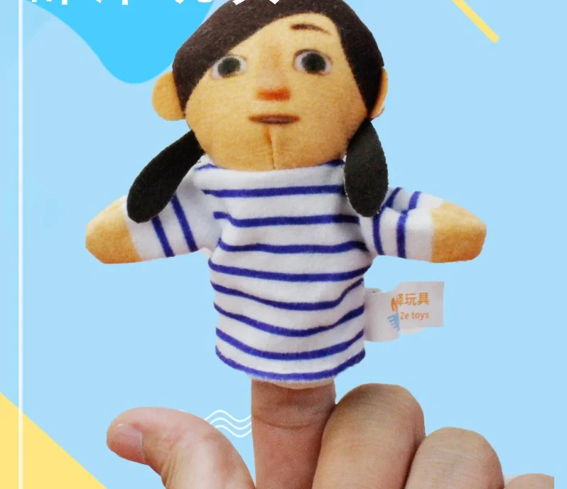 new 9cm plush character Hand puppet mother father cute good quality soft warm Educational christmase birthday gift for friend