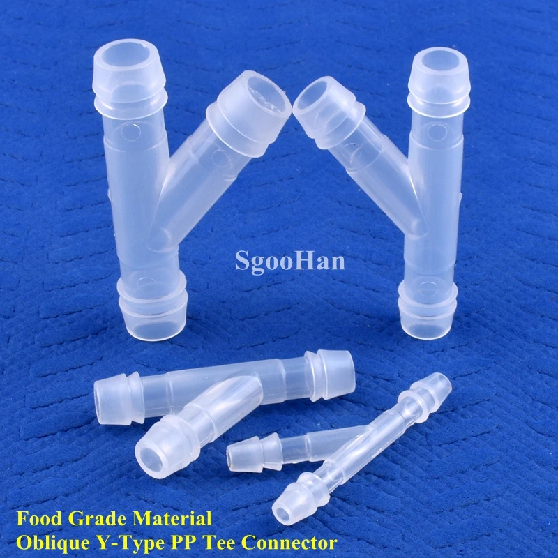 5 ~ 200 sztuk 4 ~ 18mm Food Grade PP ukośne złącze trójnikowe typu Y zbiornik akwariowy przełącznik gazu nawadnianie ogrodu Pagoda 3-drożne złącze węża
