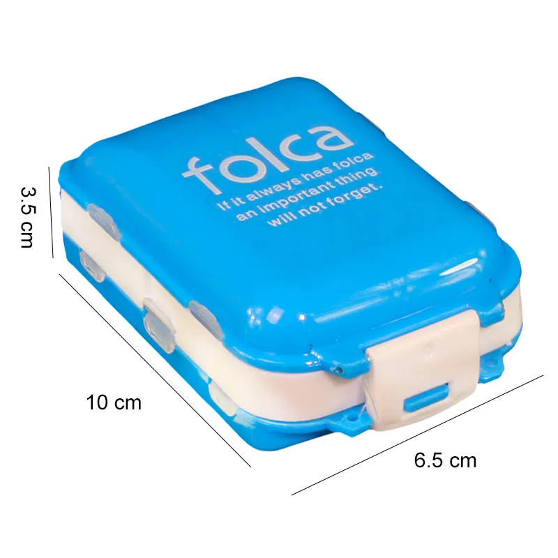 Folding Pill Case Medicine Drug Pills organizer storage Boxs Portable pharmacy Capsule Tablet Container Empty pillbox Cases