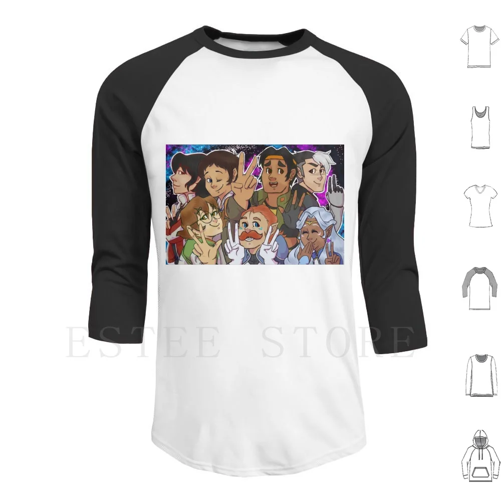 V For Voltron Hoodies Long Sleeve V Voltron Keith Kogane Yorak Pidge Katie Holt Lance Mcclain Coran Hunk Garrett Alura