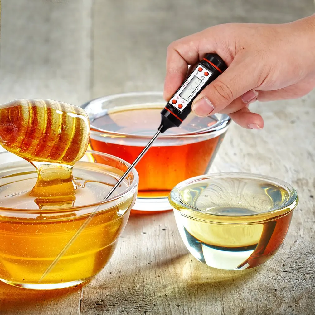 Household Digital Cooking Food Probe Meat Kitchen Cooking BBQ Selectable Sensor Thermometer Food Measuring Equippment