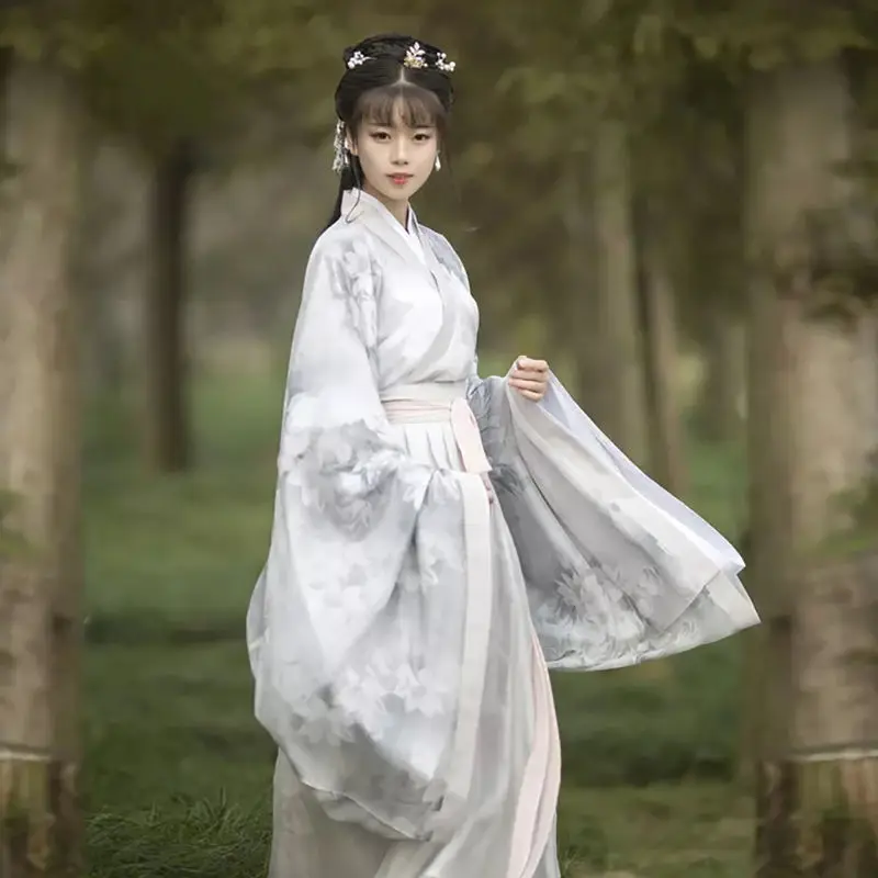 New Chinese Traditional Clothing Hanfu Festival Cosplay Costumes China Folk Dance Costume Fashion Top Skirt Set Performance Wear