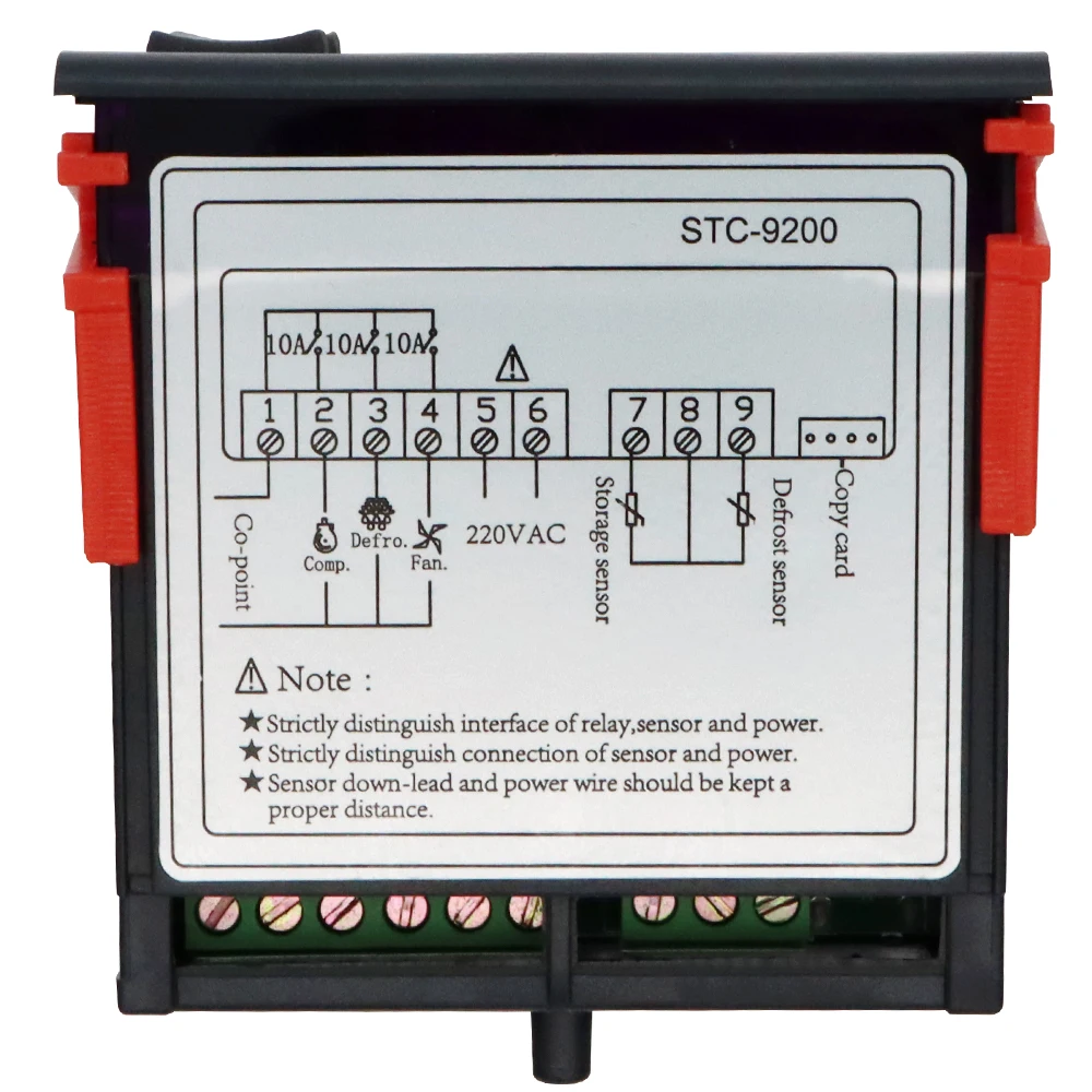 Digital Temperature Controller STC-9200 Two Relay Output Thermostat Regulator With Refrigeration Defrost Fan Alarm Function